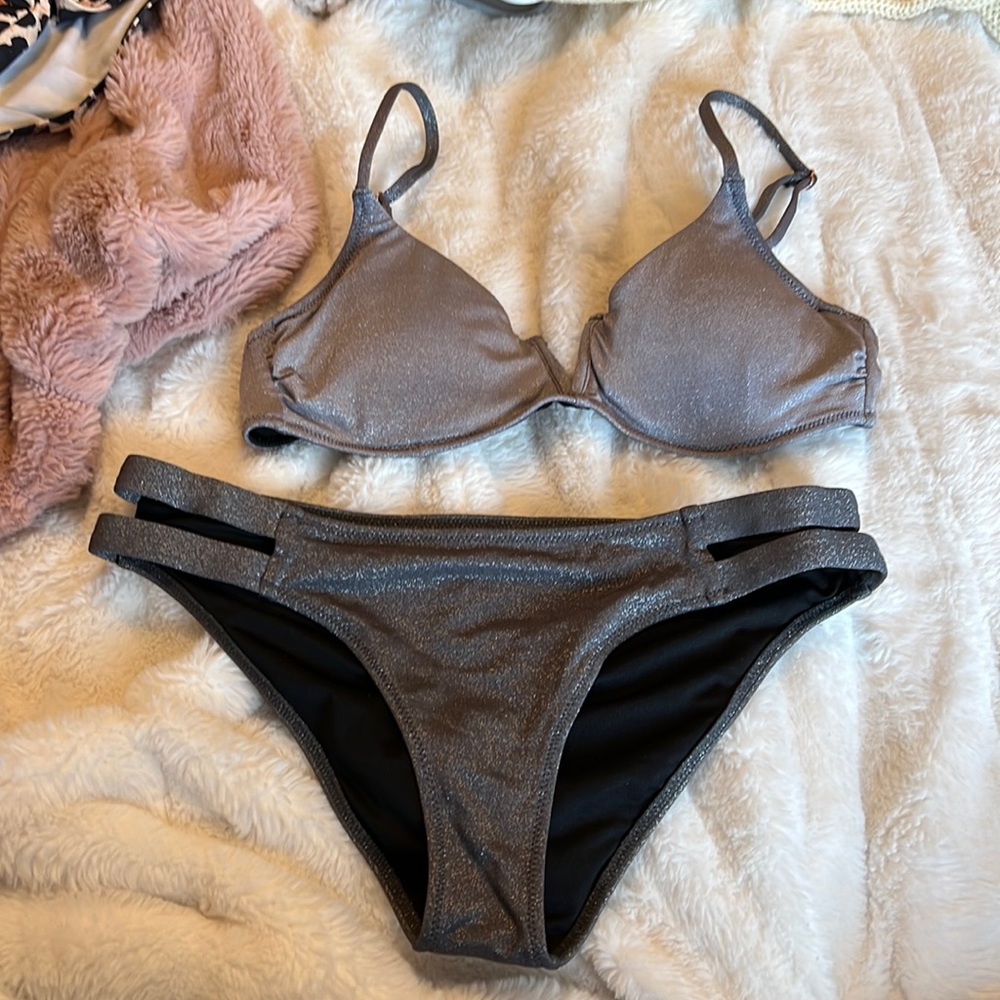 Silver bikini